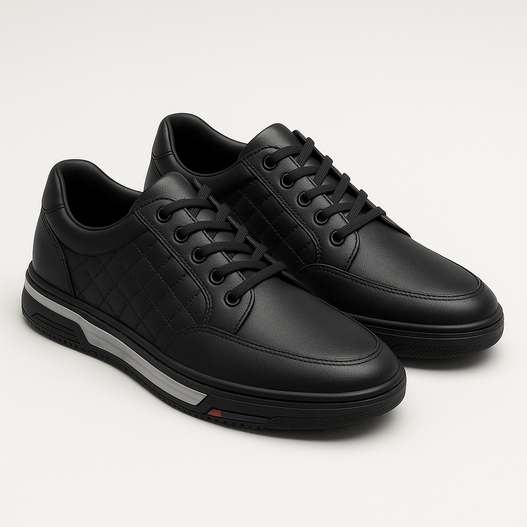 Stoneburry | Quilted lace-up casual shoes