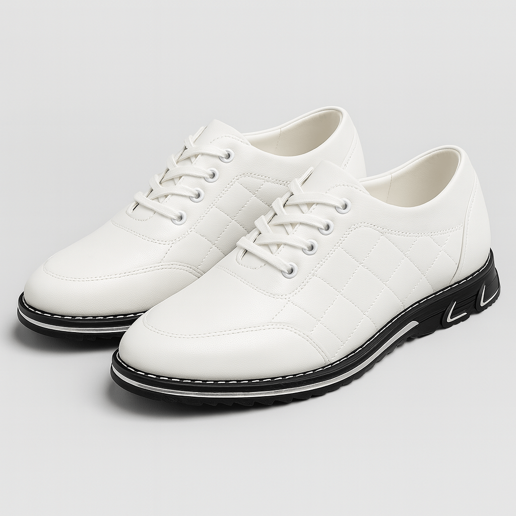 Stoneburry | Quilted lace-up casual shoes