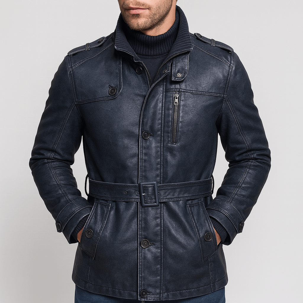Stoneburry | Plush lined trench coat with belted waist