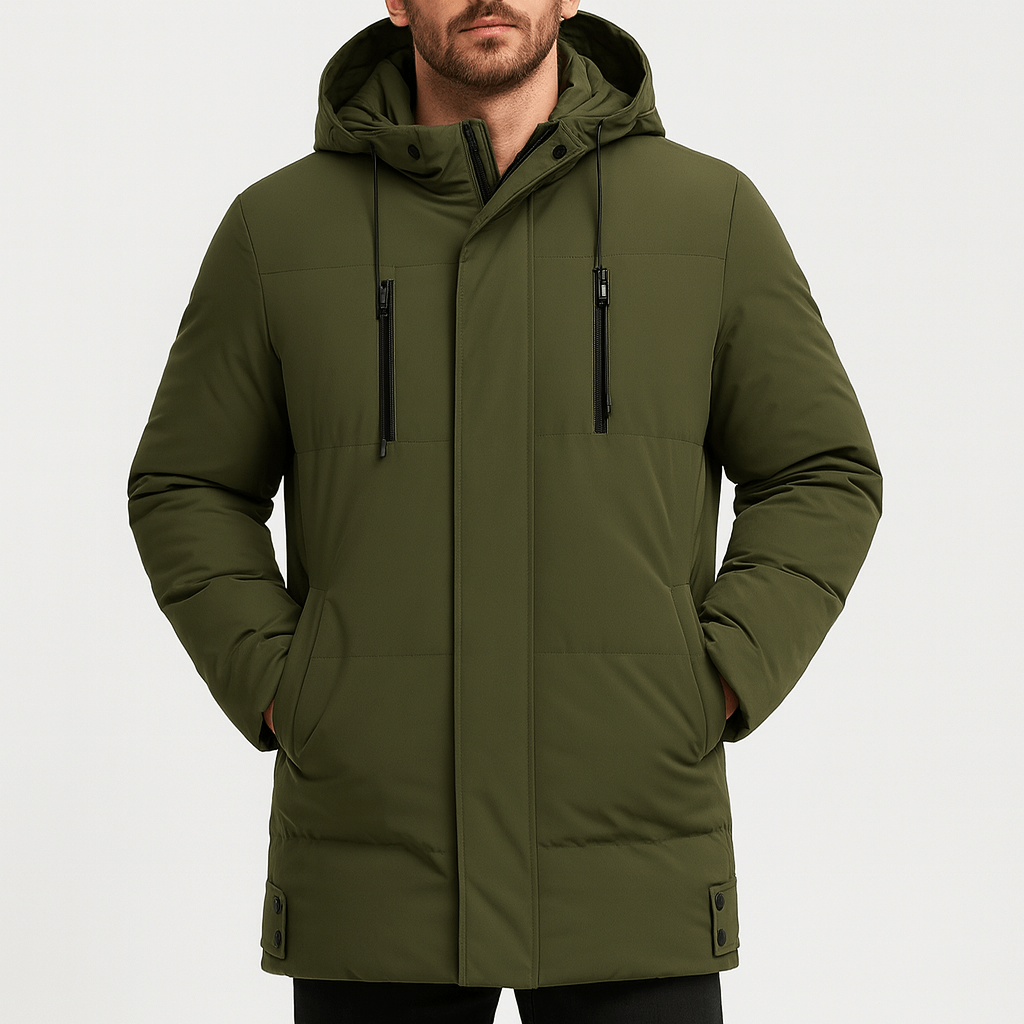 Stoneburry | Quilted long fit parka jacket