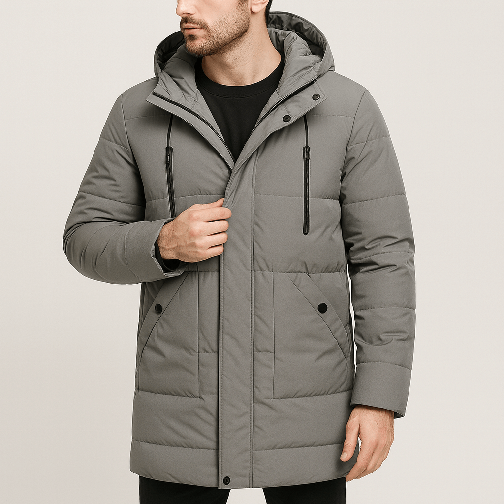 Stoneburry | Quilted long fit parka jacket