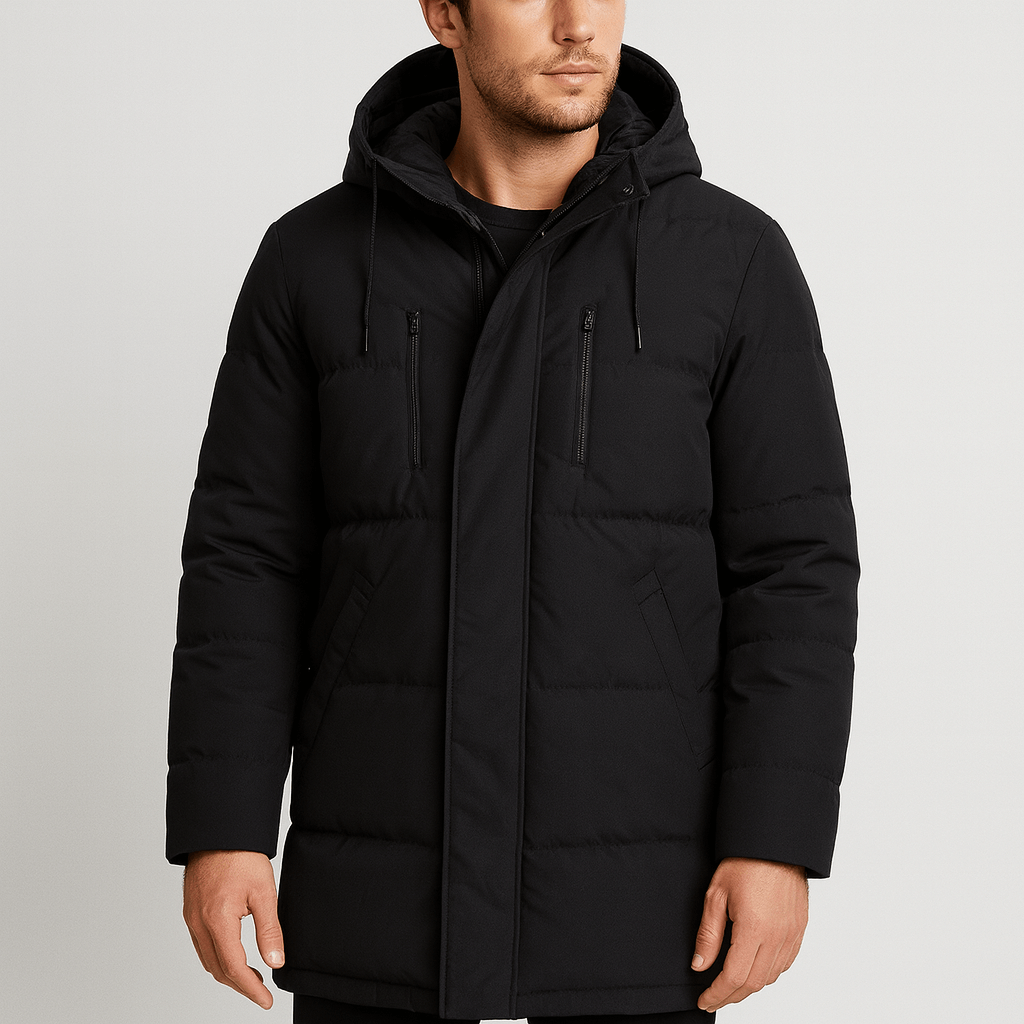 Stoneburry | Quilted long fit parka jacket
