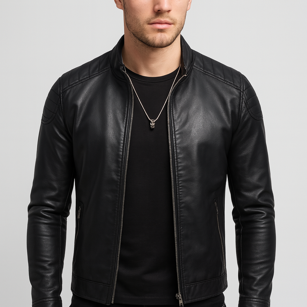Stoneburry | Soft leather jacket with modern silhouette