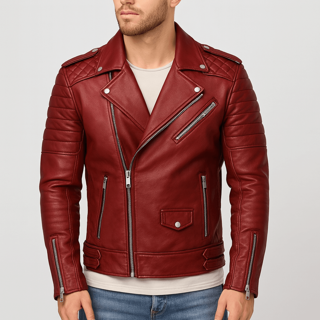 Stoneburry | Soft leather jacket with classic silhouette