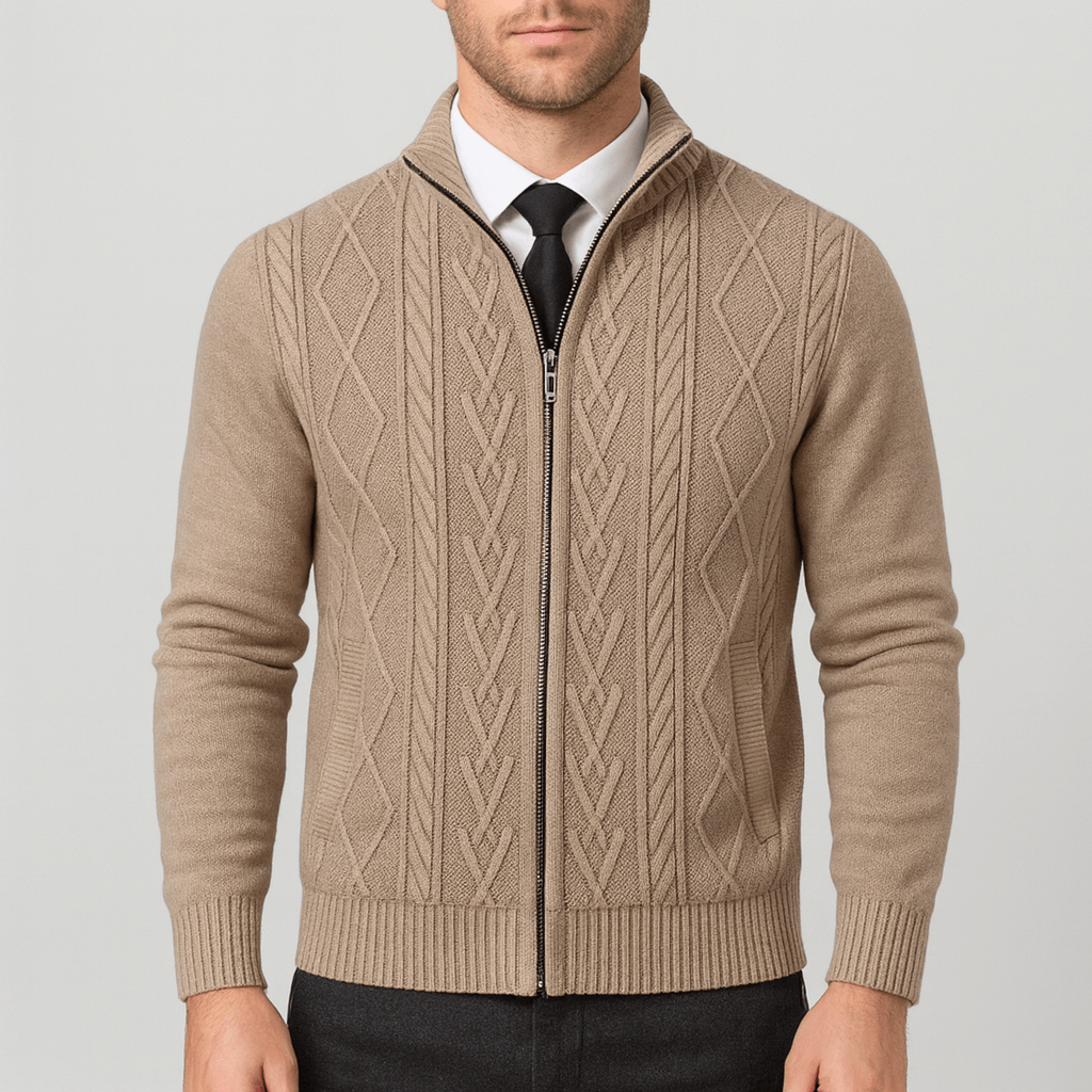 Stoneburry | Slim fit wool blend cardigan