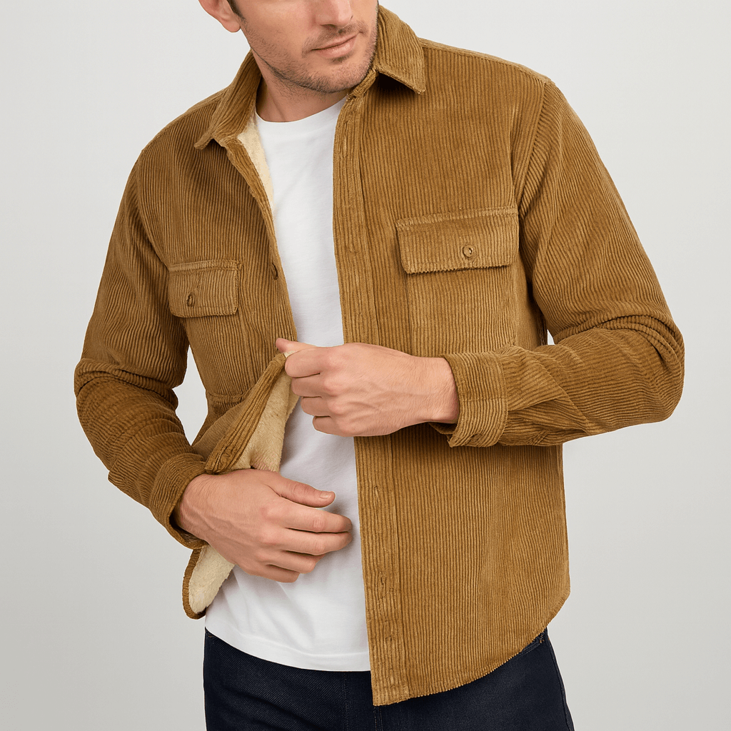 Stoneburry | Corduroy Casual Longsleeve Shirt