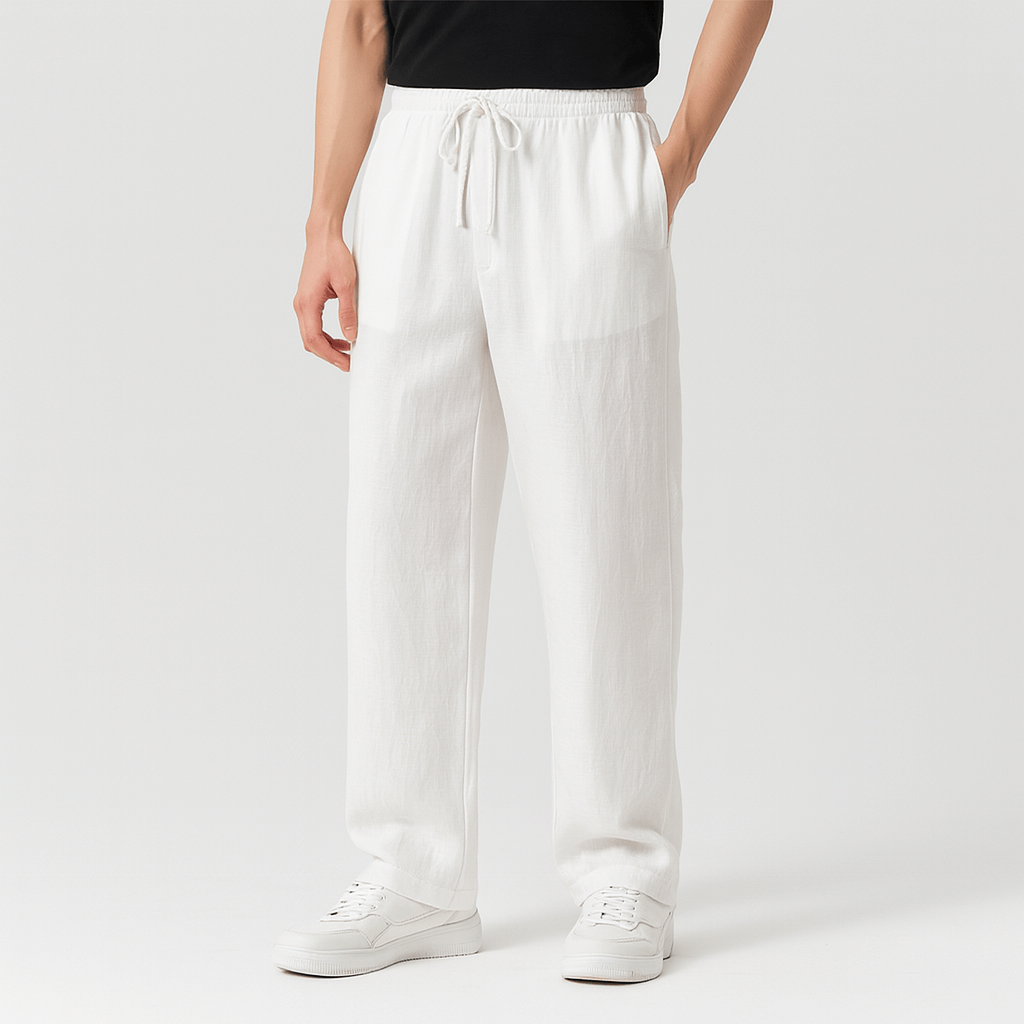 Stoneburry | Soft Cotton Blend Wide Leg Pants