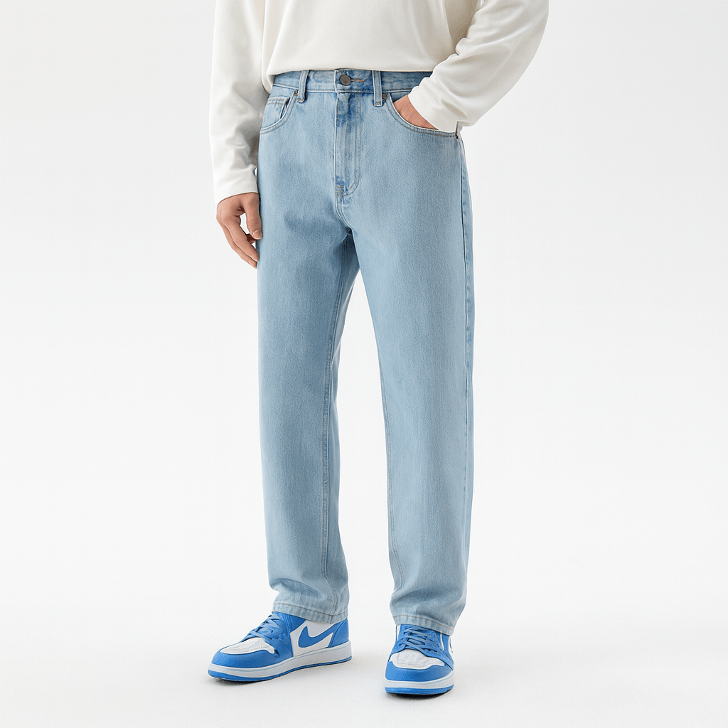 Stoneburry | Relaxed fit straight leg denim jeans