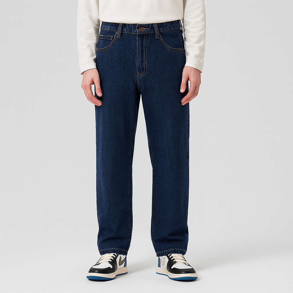 Stoneburry | Relaxed fit straight leg denim jeans