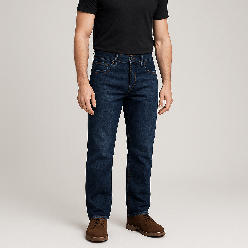 Stoneburry | Durable denim straight leg jeans