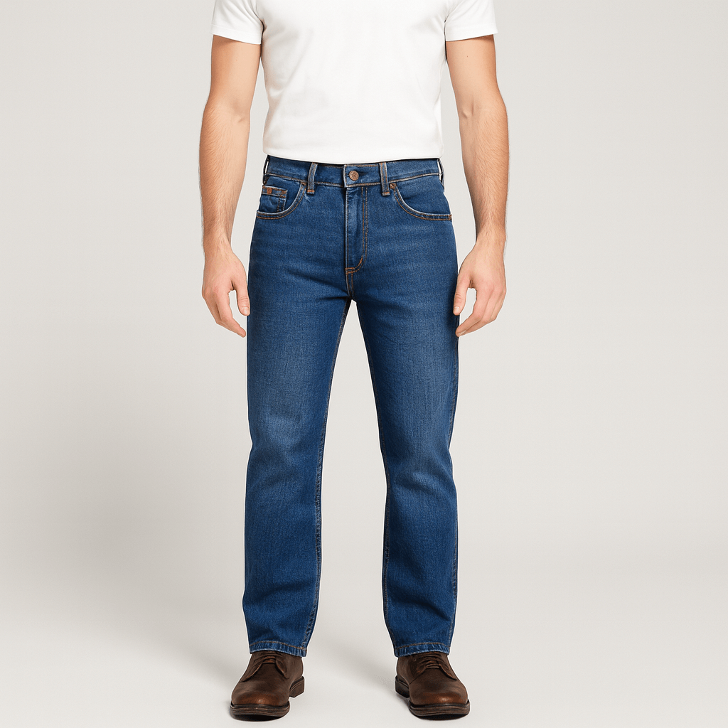 Stoneburry | Durable denim straight leg jeans