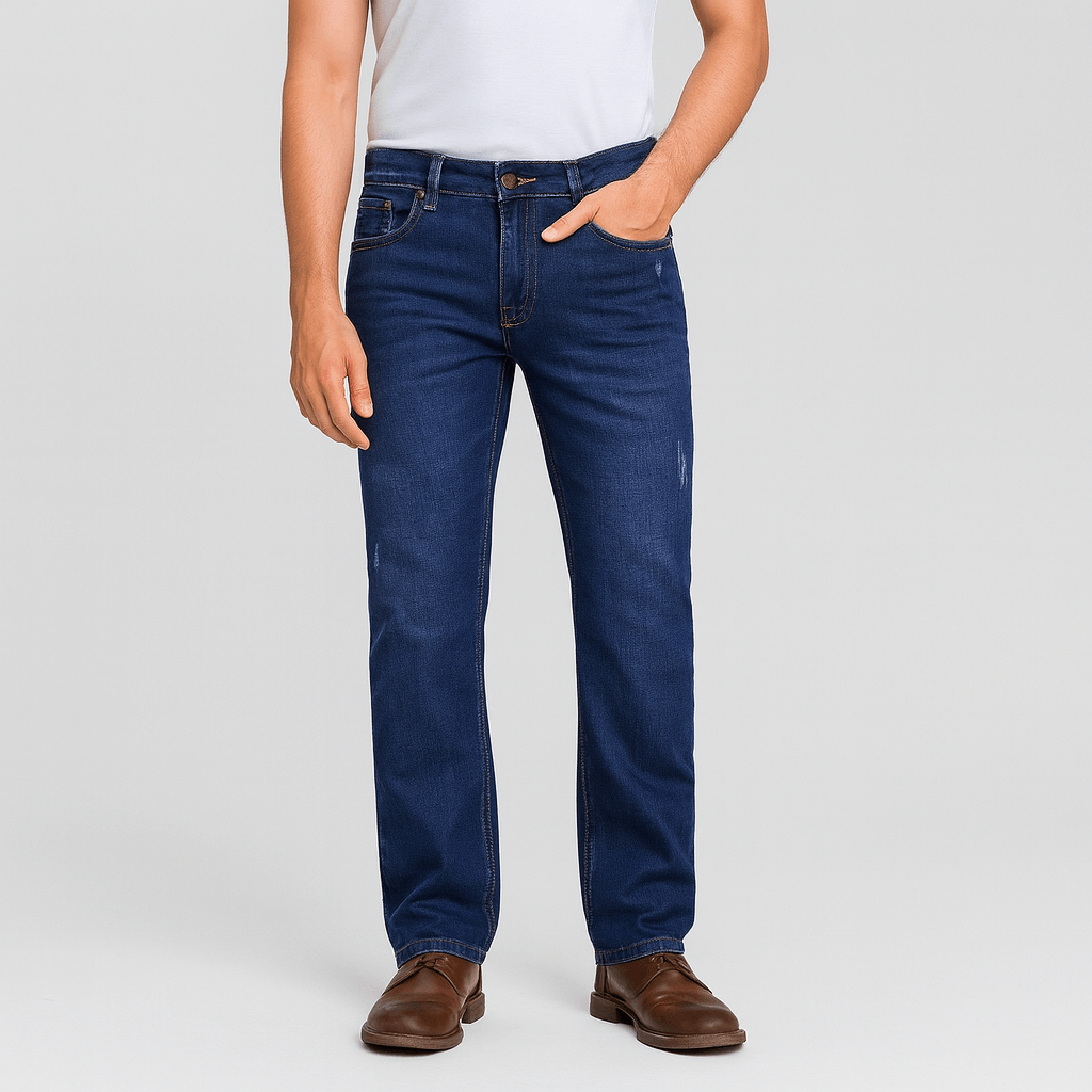 Stoneburry | Durable denim straight leg jeans