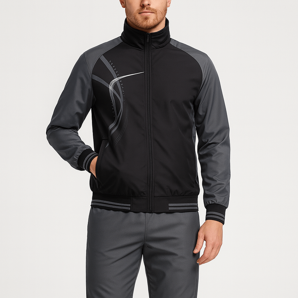 Stoneburry | Flexible Sportswear Set with Zip-up Jacket and Matching Pants