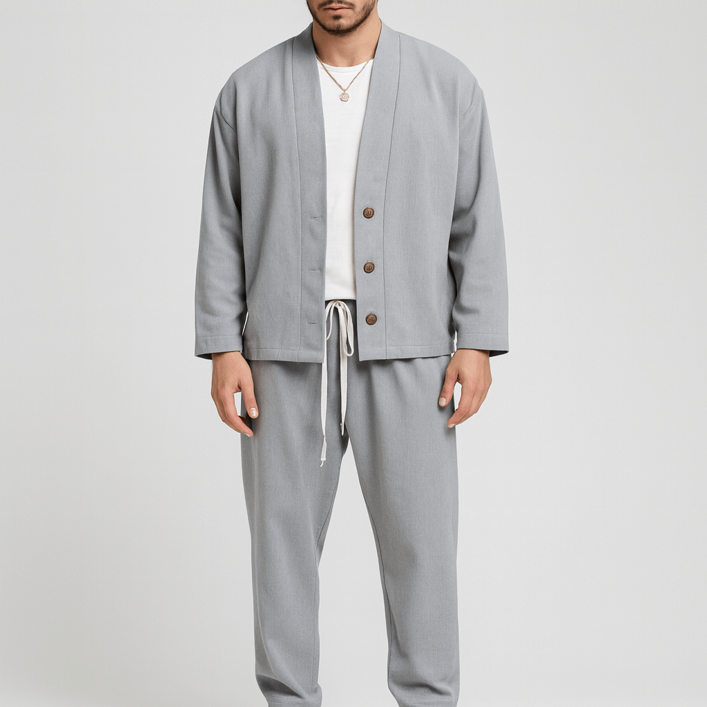 Stoneburry | Relaxed co-ord set with button jacket